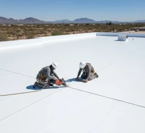 TPO Flat Roofing Installation